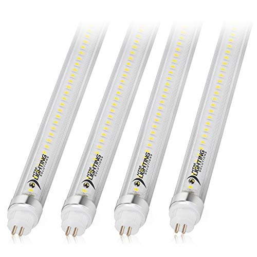 4ft 24W T5 High Output LED Tube Light, 45.25", 54W T5 Equal, 5000K (Cool White), Clear Lens