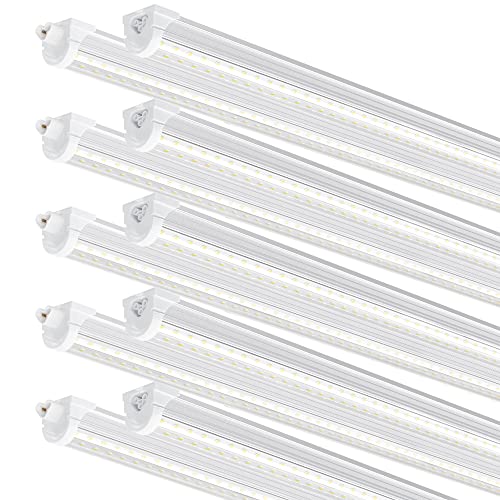 Ensenior 10 Pack 8 FT Led Shop Lights, 6000K Clear White, 10000LM Super