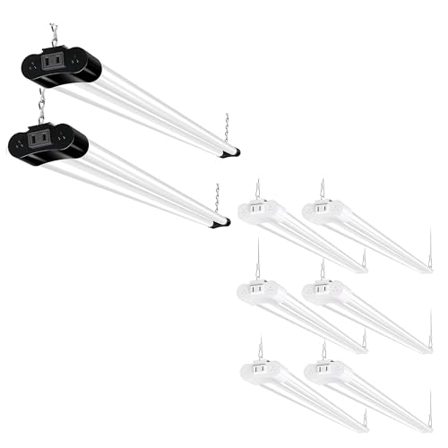 hykolity 5000K LED Shop Light Linkable, 4FT Daylight LED Ceiling Lights ...