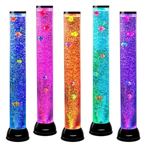 Playlearn Sensory Bubble Tube 31 Inch Fake Fish Tank Floor Lamp