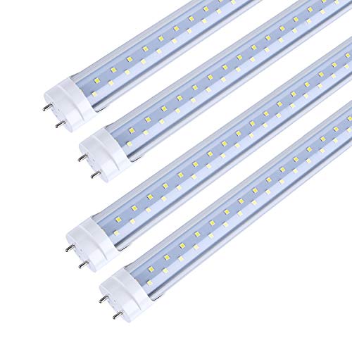TRLIFE T8 LED Light Tubes 4FT, 28W 6000K Cool White 4FT LED Light Bulbs